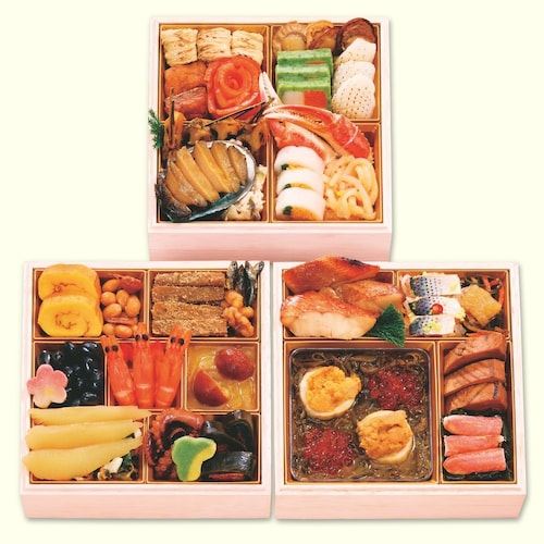 【予約商品】 〈海宝漬 中村家〉和風おせち三段重 黄金の海