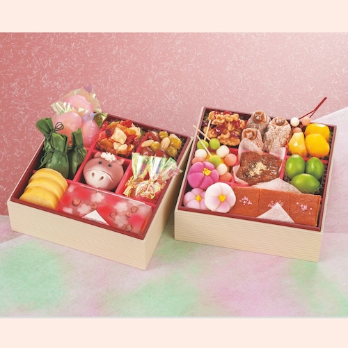 【予約商品】 〈北新地 小春や×難波 昌月堂〉スイーツおせち二段重