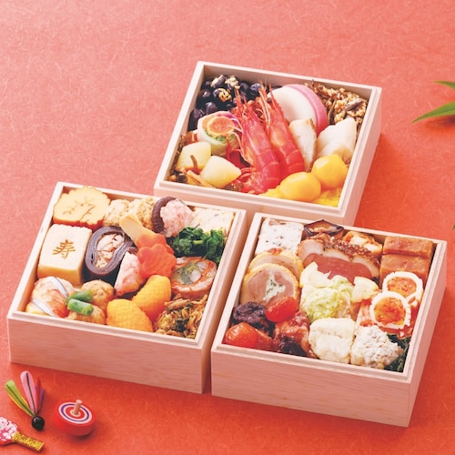 【予約商品】 東京〈赤坂あじさい〉 和洋おせち三段重 雅