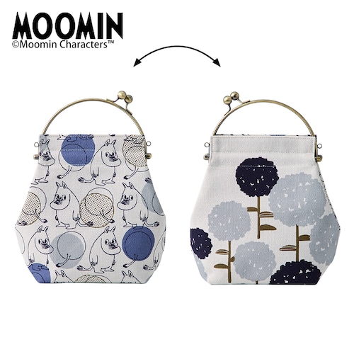 形を変えて使えるがま口バッグ／亥之吉「ムーミン」