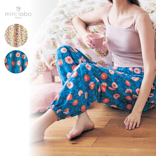 プリントがかわいいミニ裏毛ルームパンツ 「ミニラボ」