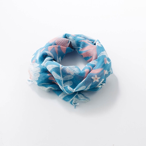 ちくちくしない麻のストール 「ミニラボ」