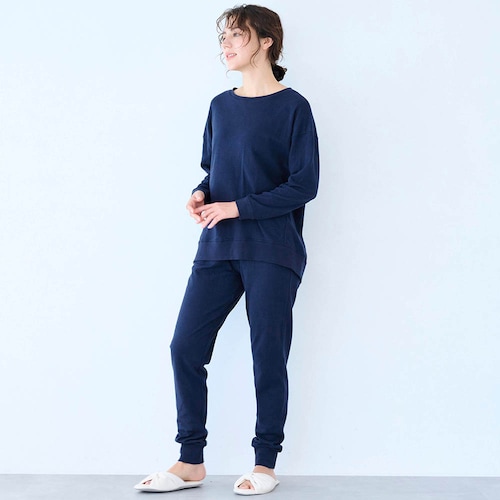 たっぷりコットンのやわらか無地パジャマ