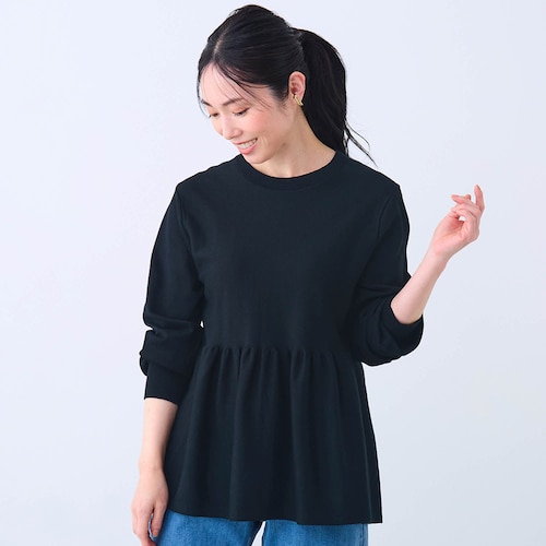 ペプラムチュニックプルオーバー