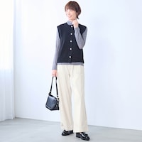 モデル身長170cm／M　※写真は撮影用のため股下＋3cmになります。