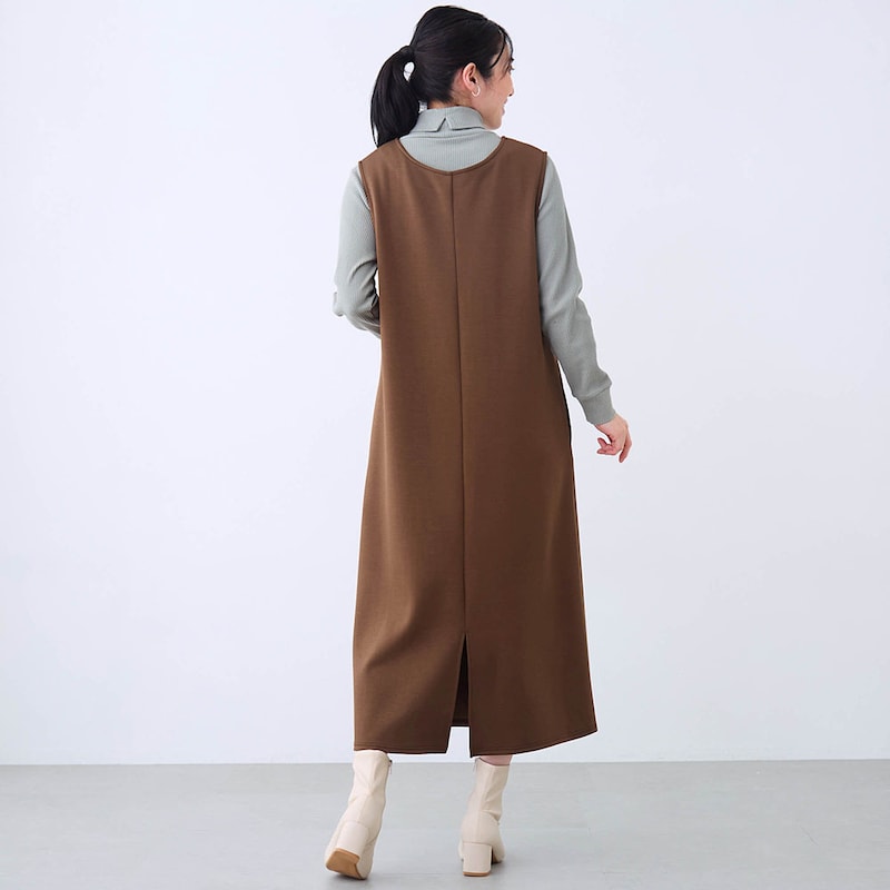 モデル身長167cm／M　※写真は撮影用のため身丈＋3cmになります。