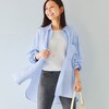 【ベルメゾン】体型カバーを叶えるストライプチュニックシャツ