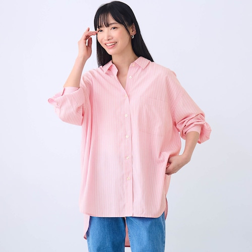 ストライプチュニックシャツ