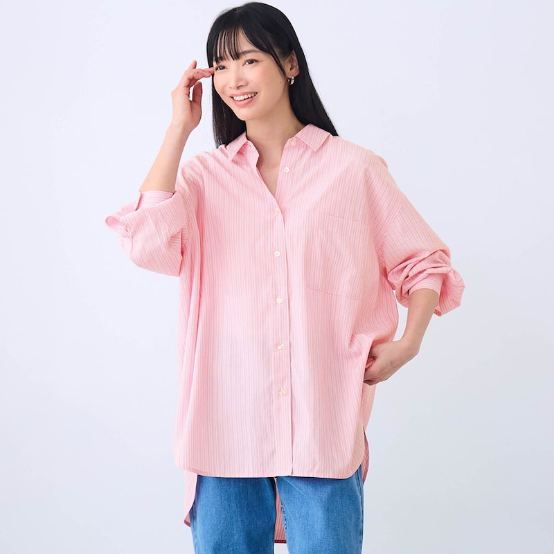 ピンク系ストライプ