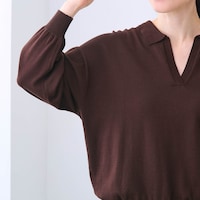 フィットしすぎないシルエットでボディラインを拾いにくいのがうれしい