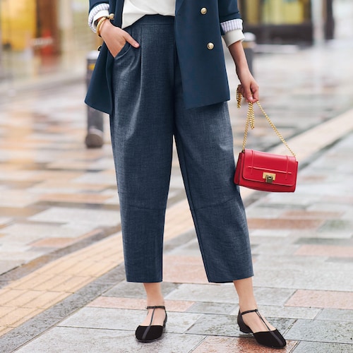 尾州織ストレッチコクーンパンツ