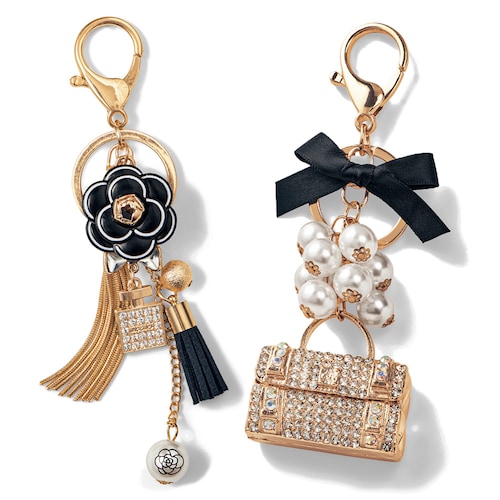 煌めく華やかバッグチャーム