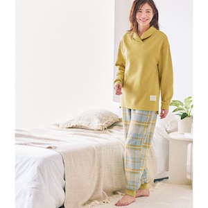 【ベルメゾン】綿混ニットキルトパジャマ