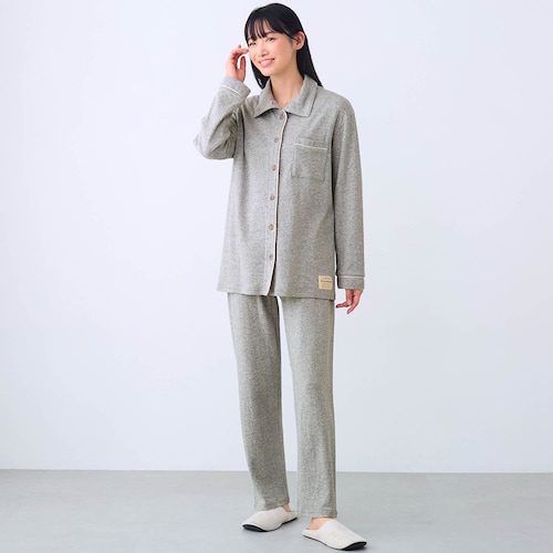たっぷりコットンのやわらか前開きパジャマ