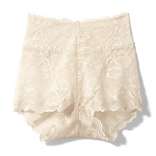 【ソフトサポートショーツ】 お腹とお尻をすっぽり包み込む総レースショーツ