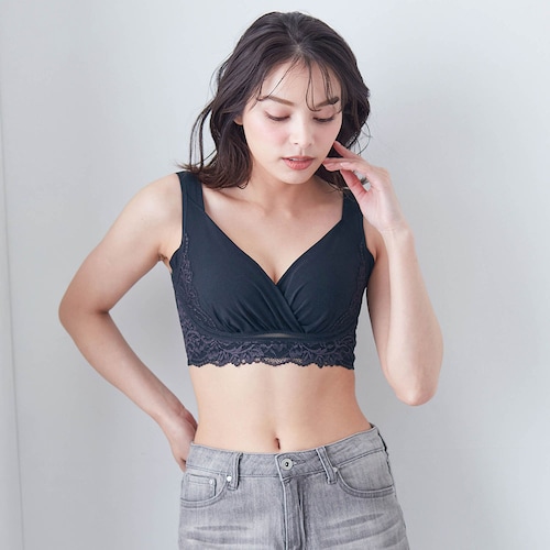 綿混キャッチャーカップレースブラ２５
