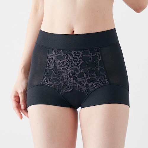 綿混フィットレースショーツ２５