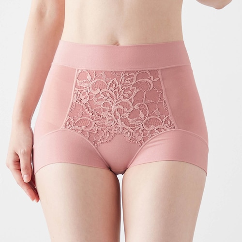 綿混フィットレースショーツ２５