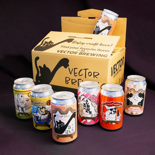 【お歳暮・おとりよせ】 6匹のねこ缶 BEER ASSORT