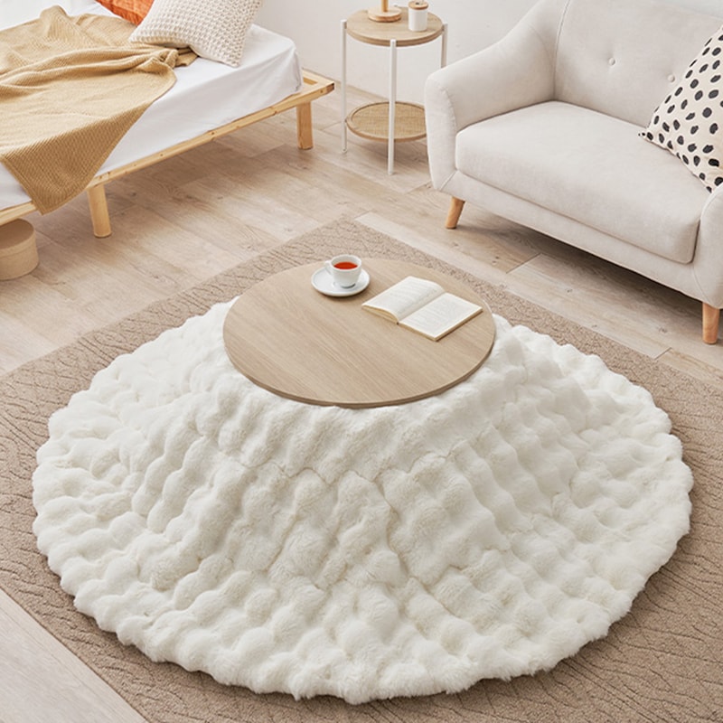 アイボリー/円形