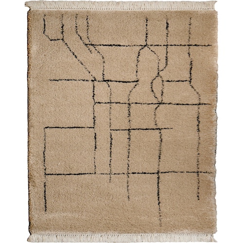 モダンデザインのベルギー製ラグ