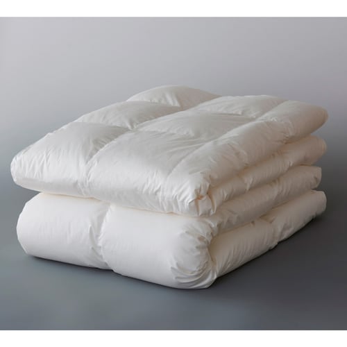 ハンガリーマザーグース93%の防ダニ2枚合わせ羽毛布団(布団回収サービス付き)