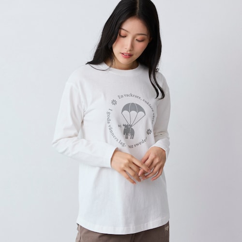 フロッキーロゴ長袖カットソー