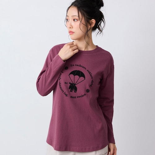 フロッキーロゴ長袖カットソー