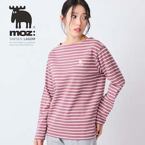 【モズ/moz】ボーダー長袖カットソー