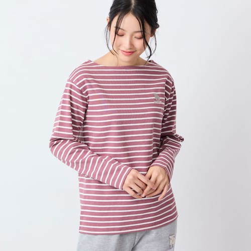 ボーダー長袖カットソー