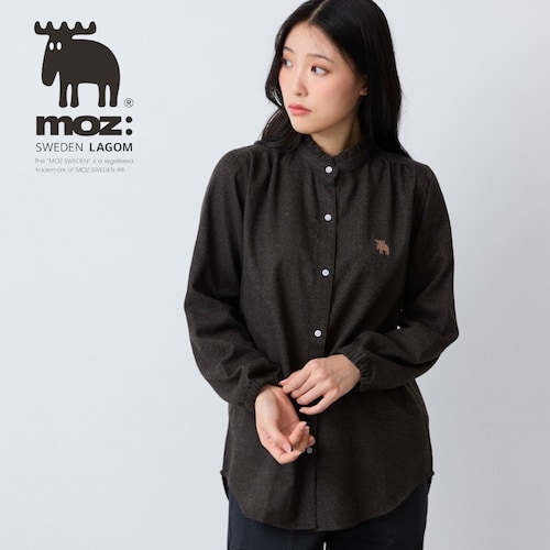 襟フリルシャツ