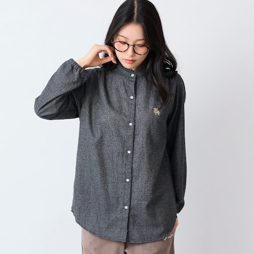 襟フリルシャツ