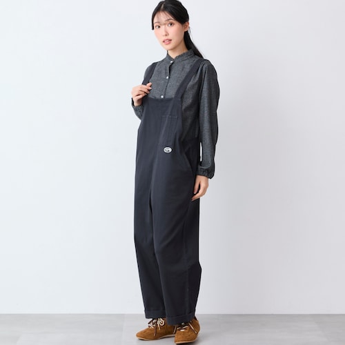 ポケット刺しゅうサロペット