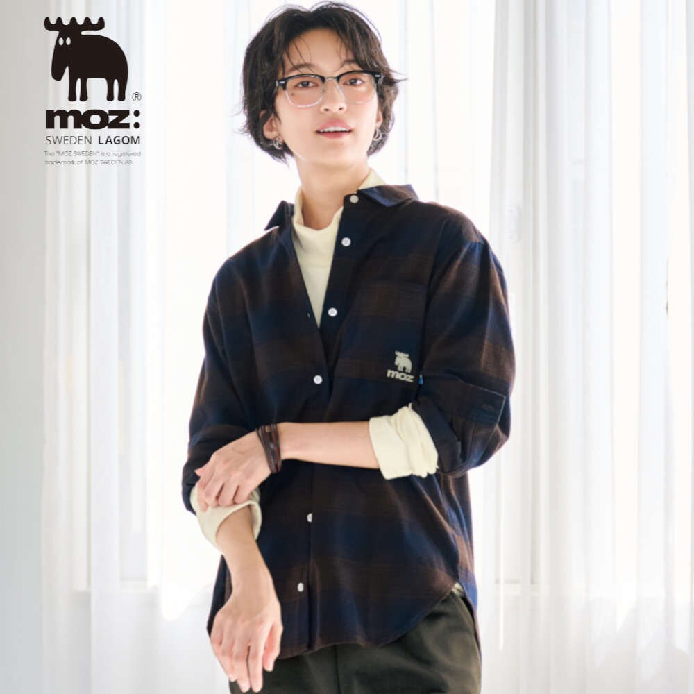 【モズ/moz】ネルチェックシャツ