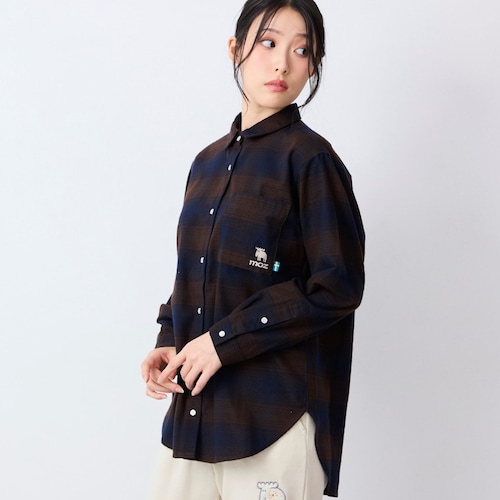 ネルチェックシャツ