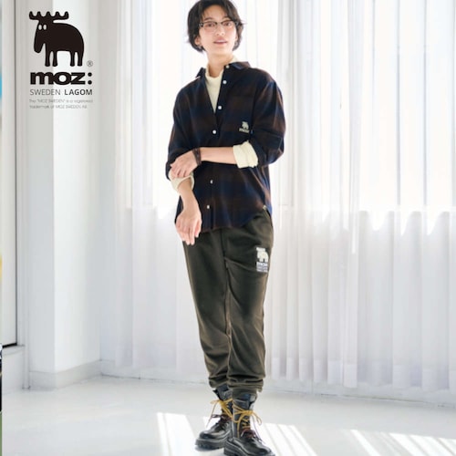 裏毛裾リブパンツ