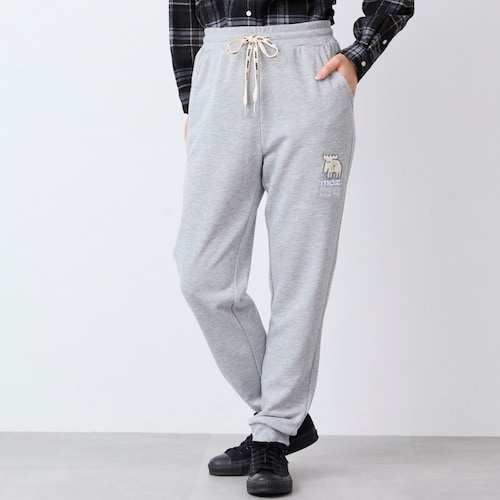 裏毛裾リブパンツ