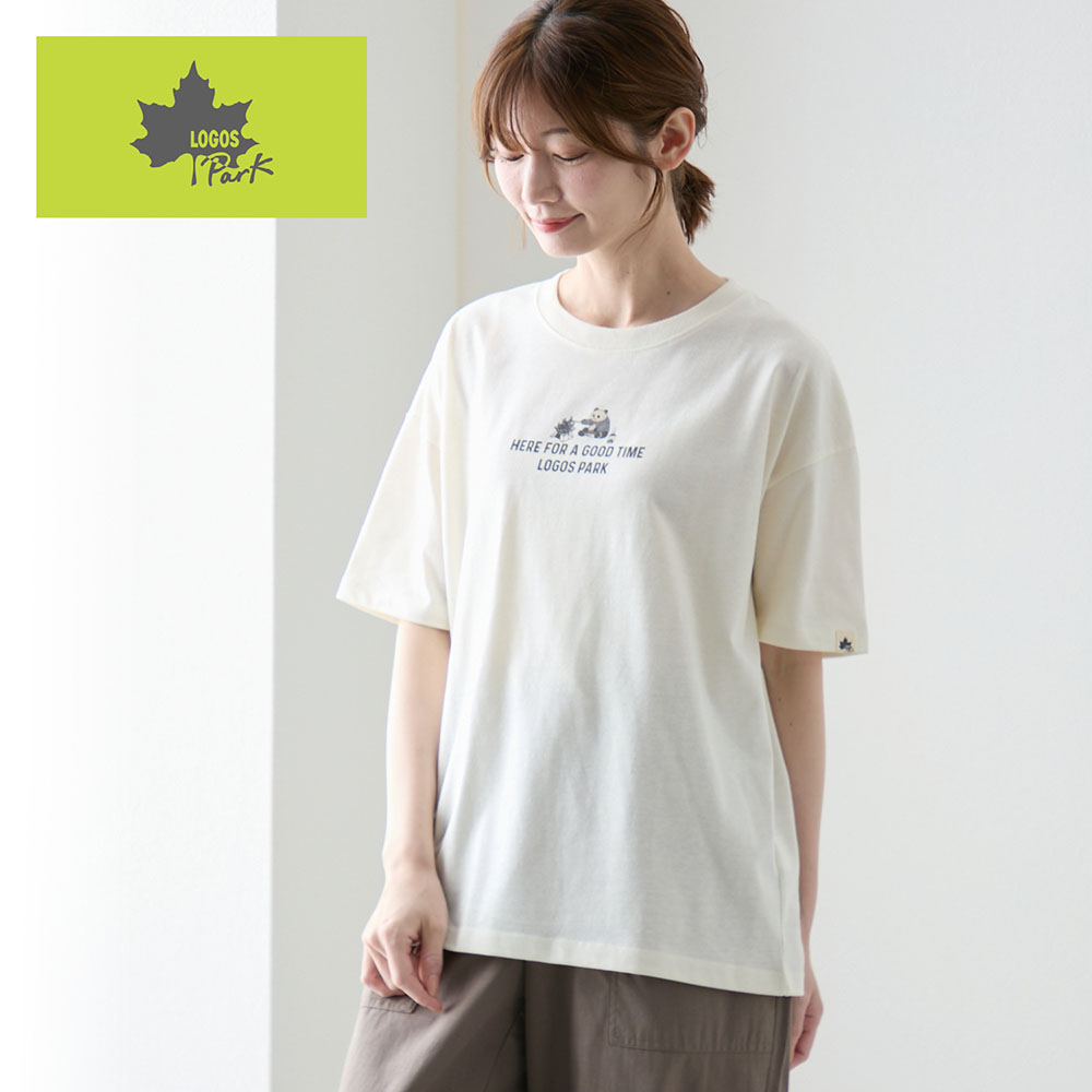 【ロゴス・パーク/LOGOS Park】【特別価格】パンダプリントTシャツ 【ロゴス・パーク/LOGOS Park】【特別価格】パンダプリントTシャツ