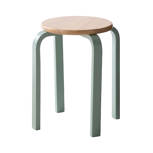 曲木の木製スタッキングスツール