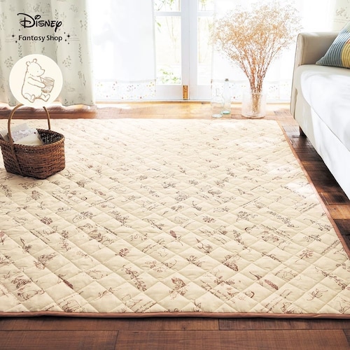 ワッフル織のキルトラグ「クラシック・プー」