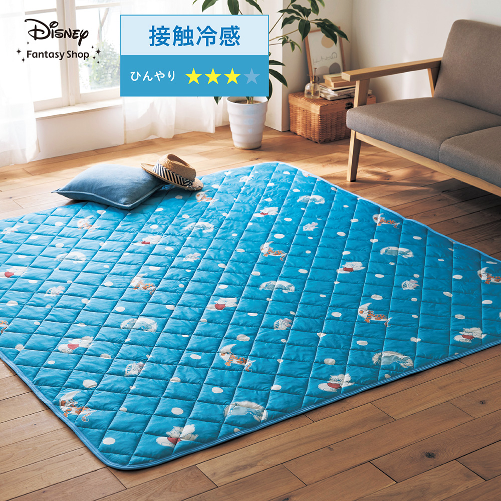 接触冷感のひんやりキルトラグ(選べるキャラクター)(ディズニー/Disney) 接触冷感のひんやりキルトラグ(選べるキャラクター)(ディズニー/Disney)