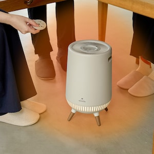 360°全方位に温風が広がり、 足元を暖めるスポットヒーター