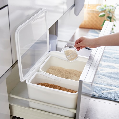 フタ付きストックケース 米びつ