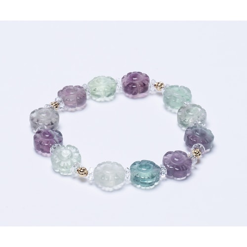 お守り石フローライトアクセサリー