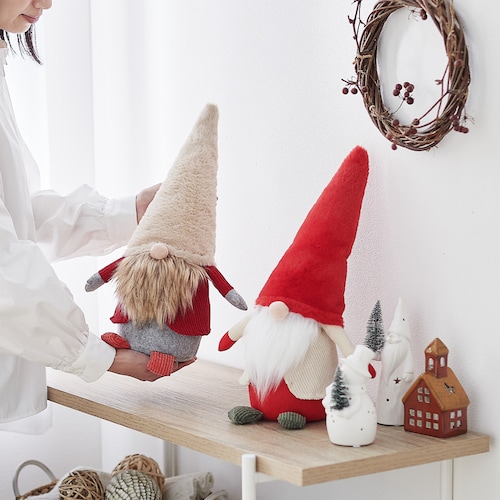 【クリスマス】北欧の妖精トムテのオブジェ