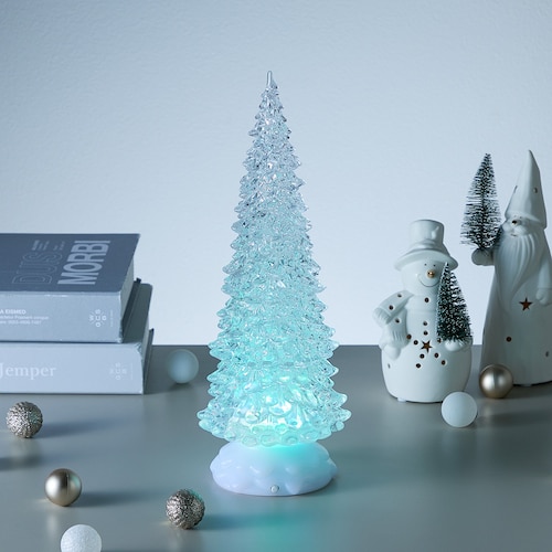 【クリスマス】幻想的にきらきら輝くLEDツリー ＜高さ25cm/32cm＞