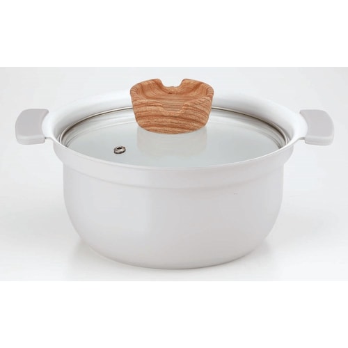 たっぷり作れるセラミックコートの万能深型鍋 【IH/ガス火対応】