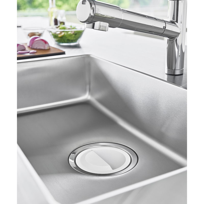 水切りネットホルダー付きの排水口カバー