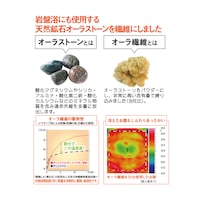 天然鉱石が使われている特別な繊維を使用しています