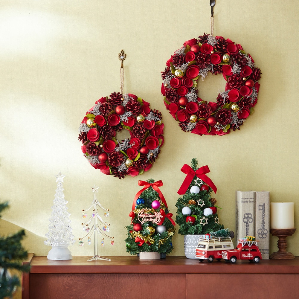 在庫限りのお買得】 【クリスマス】LEDライト付き 陶器鉢のテーブル